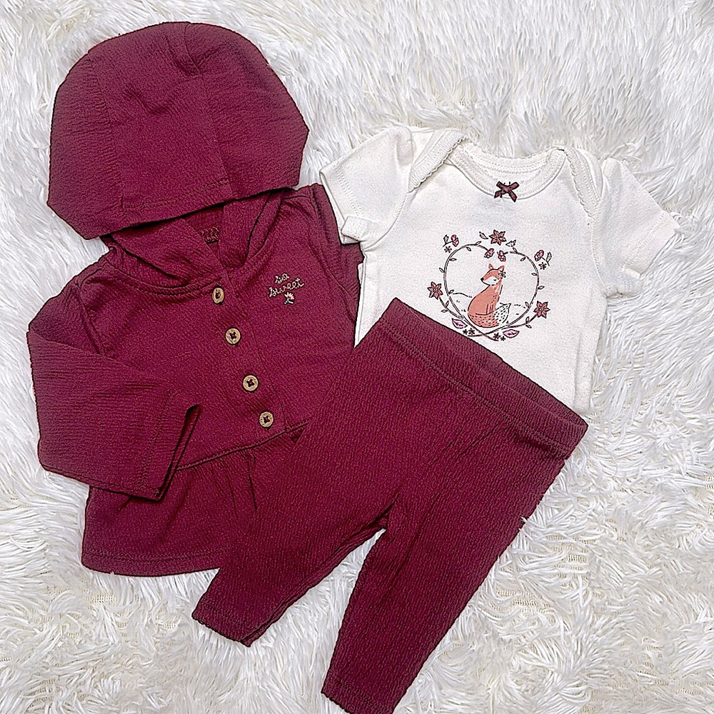 Carter’s Baby Girls 3 Piece Pant Set